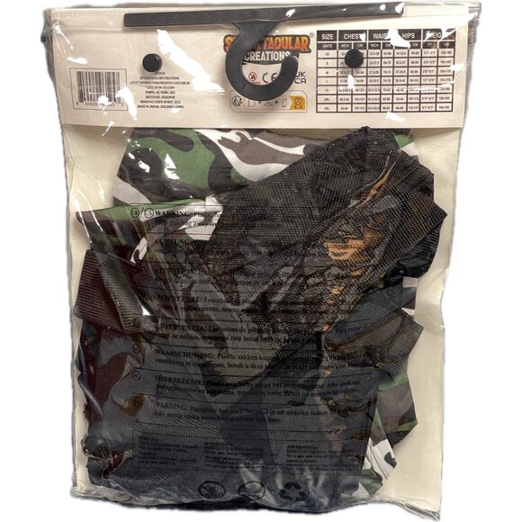 Spooktacular Creations Womens Paratrooper Costume Army Jumpsuit Halloween MEDIUM - Picture 3 of 4